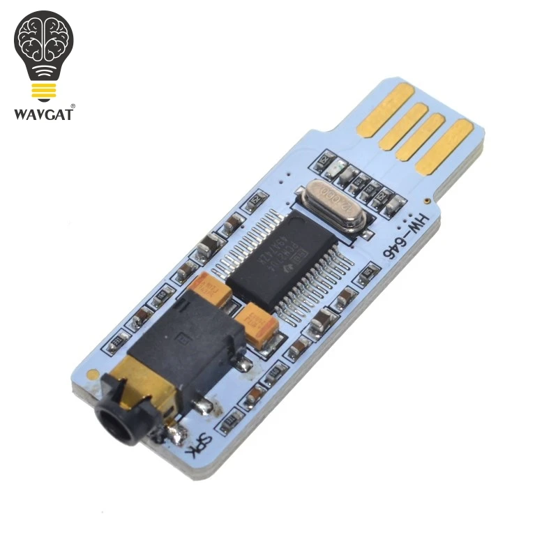 Мини PCM2704 USB Аудио Звуковая карта DAC декодер плата свободный привод для ПК