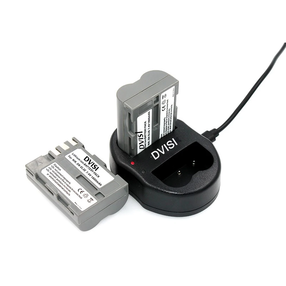 2 шт. аккумулятор и зарядное устройство USB для Nikon ENEL3E EN EL3E D30 D50 D70 D90 D70S D300 |