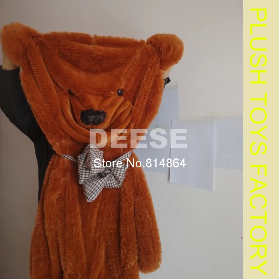 20 шт./лот плюшевый мишка кожи 180 cm плюшевые Toys Teddy Bear пустой Shell пальто Skins на молнии