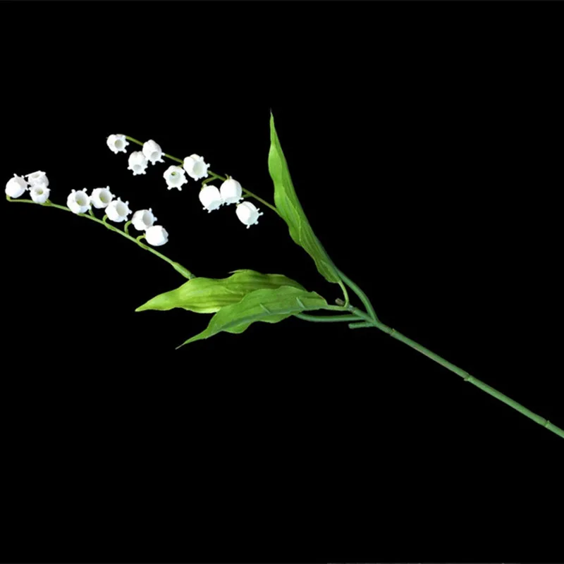 white Meldel Свадебный букет подружки невесты ландыши мини букет цветов Convallaria DIY вечерние украшения для дома - Цвет: white