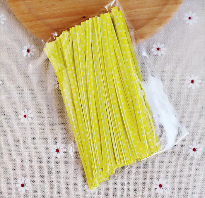 9 см волнистые точки красочные провода для выпечки мешок тостов хлеба кабельные