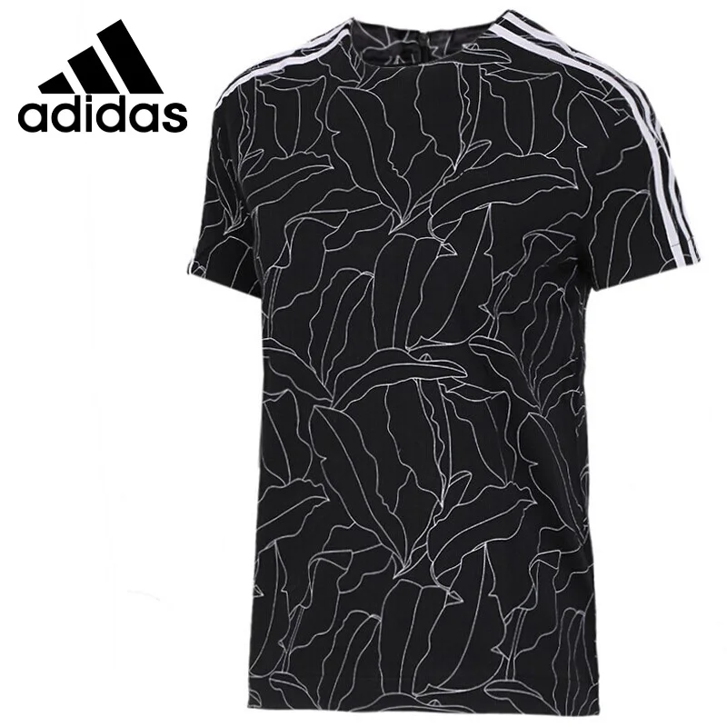 Оригинал Новое поступление 2018 Adidas Neo Label W T SS STN AOP женские футболки с коротким