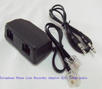 rj11 telephone phone line to 3 5mm recording adapter computer recording for record pen