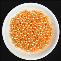 dark yellow abs pearls 2 534568mm round acrylic imitation pearl beads for jewelry making nail art phone dec 20171020