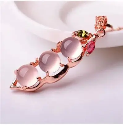 Подвеска из натурального розового кварца в форме лошади|bean pendant|bean bean |