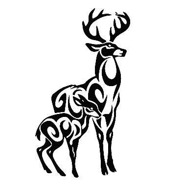 

Переводные наклейки для автомобиля с родовым узором, Лидер продаж, декоративные наклейки для кузова автомобиля, водонепроницаемые виниловые черные/белые L036