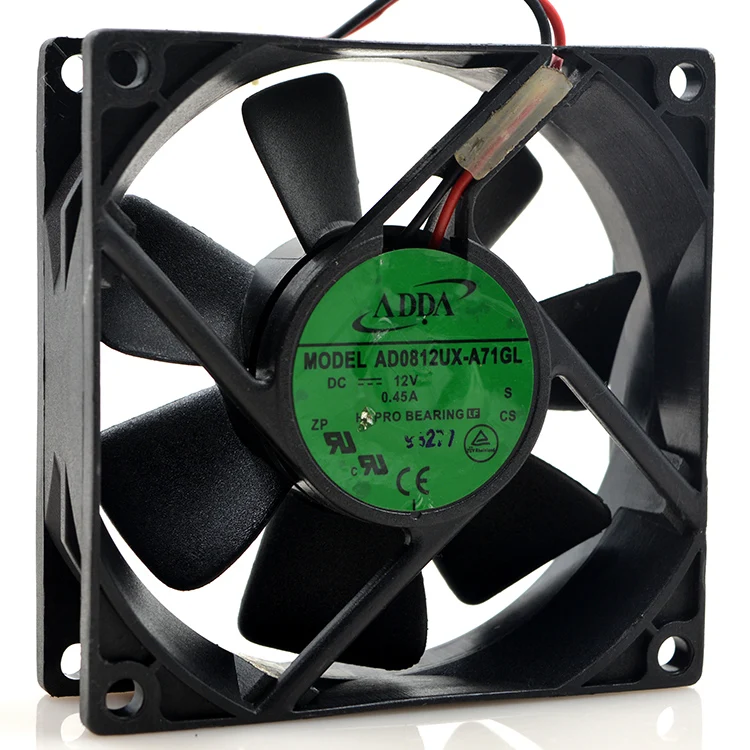 Оригинальный вентилятор охлаждения для компьютера ADDA AD0812UX-A71GL 12V 0.45A 8025 8 см |