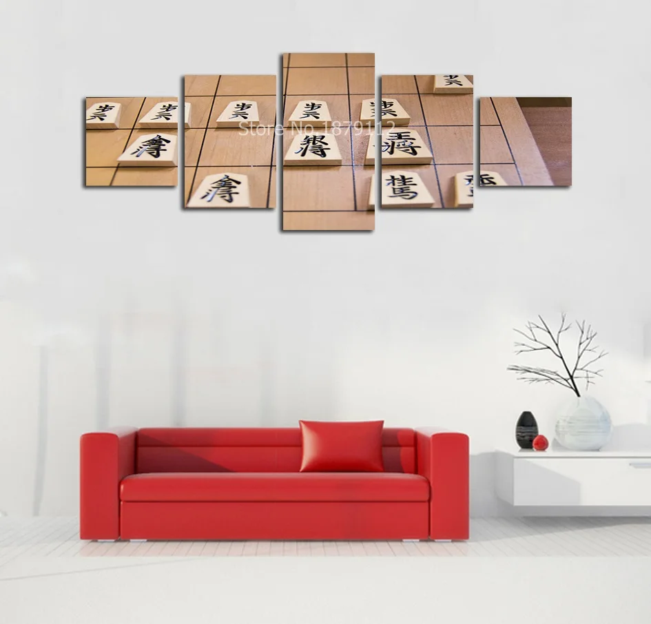 Новые японские шахматы Unframed живопись плакат Декор для дома фотографии