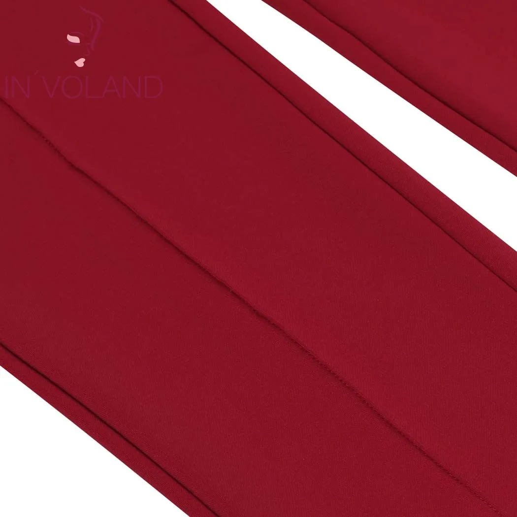 Женские длинные брюки IN'VOLAND повседневные однотонные тянущиеся узкие карандаш