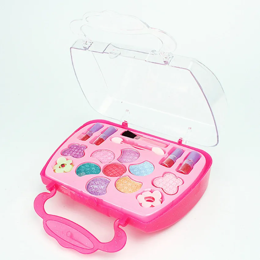 1PC Pretend Play Suitcase Cosmetics Kit Toys Preschool Kid Beauty Toy For Children Gifts Girls Makeup Tools Set