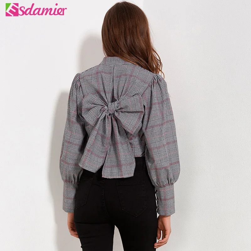 Рубашка женская весенняя с рукавом фонариком|kimono blouse|plaid blouseblouse fashion |