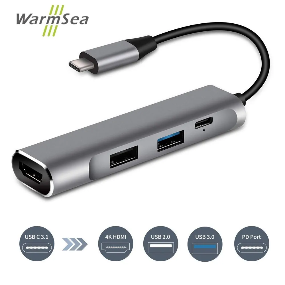 USB Type C концентратор HDMI 4K 3 0 2 Thunderbolt адаптер Dex станция для Samsung Galaxy Note 8 S8 S9 + MacBook pro