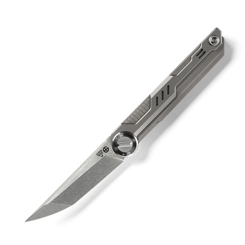 Gray NOC Destiny Тактика Складной нож KVT шарикоподшипник M390 лезвие титановая ручка Кемпинг Охота Открытый выживания Ножи EDC инструменты - Цвет: Gray