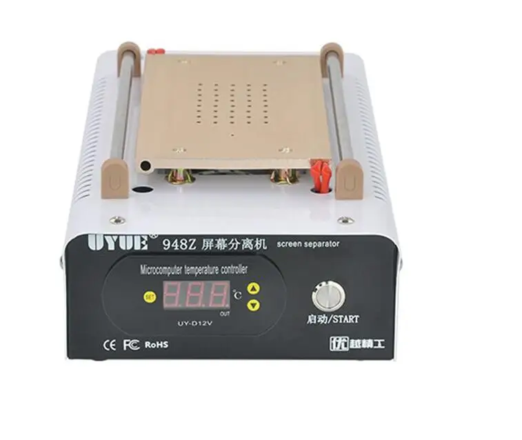 UYUE 948Z мобильный телефон встроенный насос вакуумный металлический корпус стекло ЖК-экран сепаратор машина со светодиодный ным дисплеем для Max 8 дюймов ЖК-дисплей