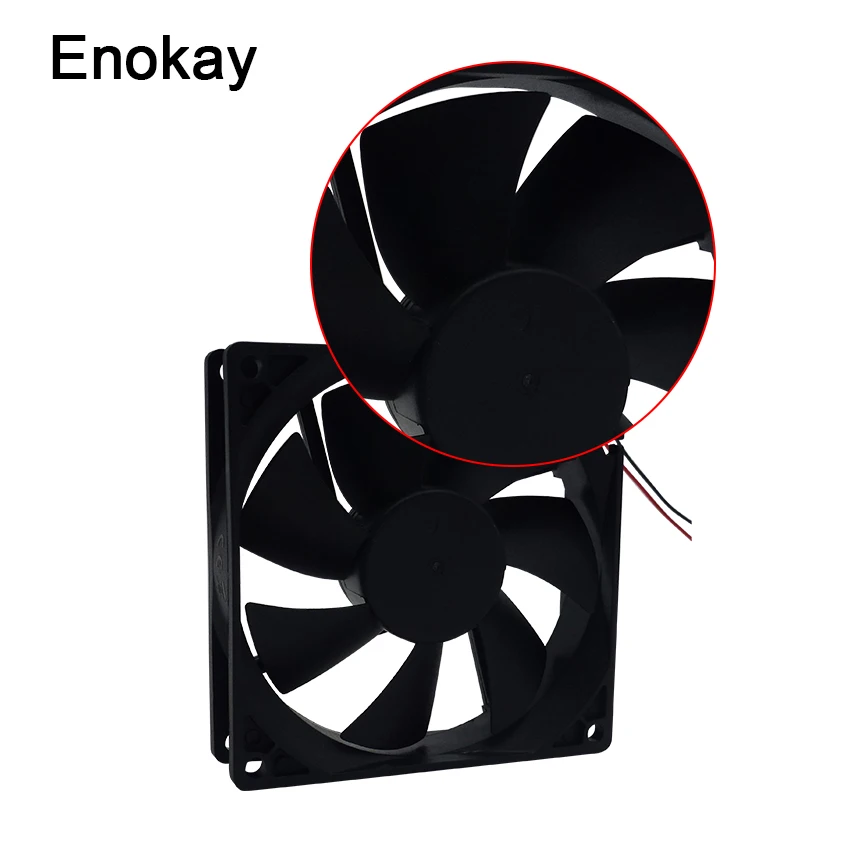 Оптовая продажа 2 шт. Enokay 9225 DC вентилятор 12 В 24 2Pin 92 мм x 25 Бесщеточный Охлаждающий