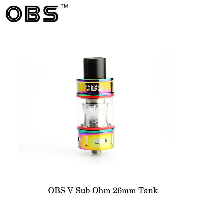 100% оригинальная электронная сигарета OBS V Бак 6 мл емкость Vtank атомайзер боковая