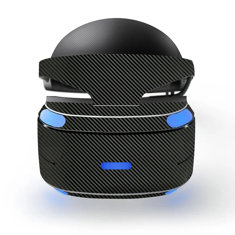 Черный углеродного Волокно протектор Наклейка Обложка для Sony PlayStation PS VR psvr