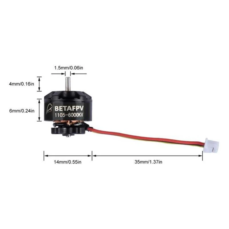 BETAFPV 2 S/3 S/4S/Крытый бесщеточный пересекающий станок Beta85X 1105 6000KV мотор