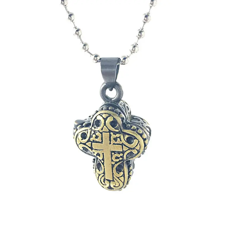 Ожерелье из меди с открытым крестом и магнитной пряжкой Ювелирное Украшение для