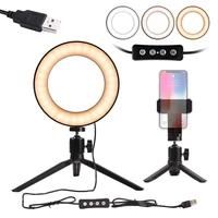 dimmable led ring light lamp tripodmakeup mirror and phone holderperfect for iphonefor lg camera photo video lighting kit