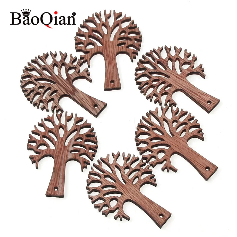 10 шт. коричневого цвета деревянные украшения для дерева поделок своими руками