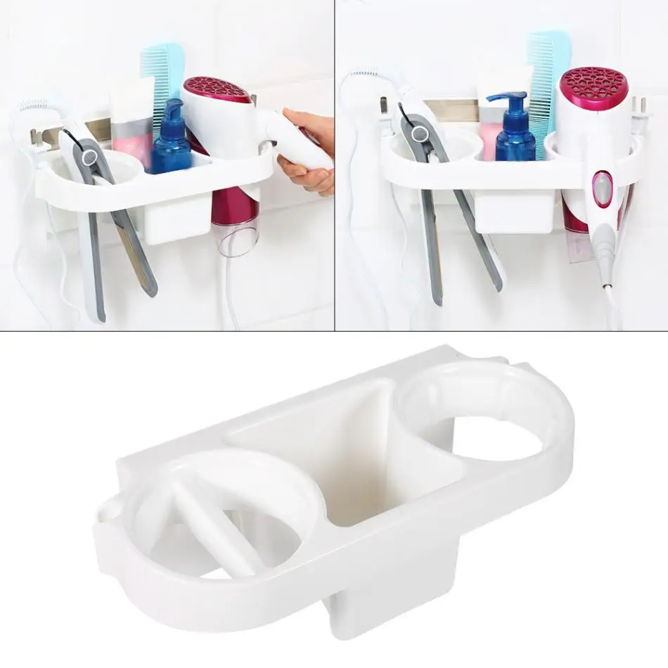 POSEPOP Wall Mount Suction Cup ABS Hair Dryer Rack Holder for Home Hotel Bathroom Storage Organizer dryer | Обустройство дома