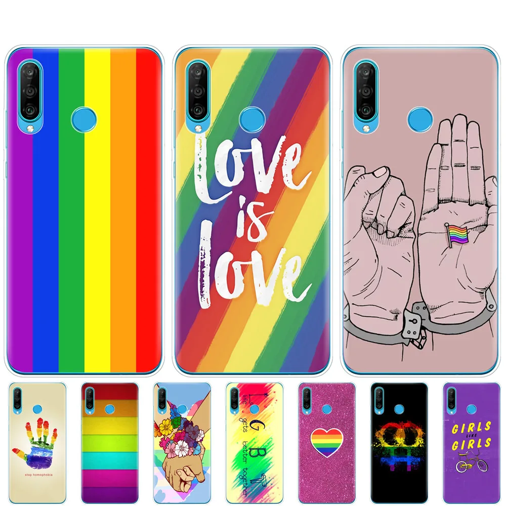 Чехол для Huawei P30 PRO LITE чехол накладка huawei mate 20 pro lite p smart 2019 plus Радужный Флаг геев