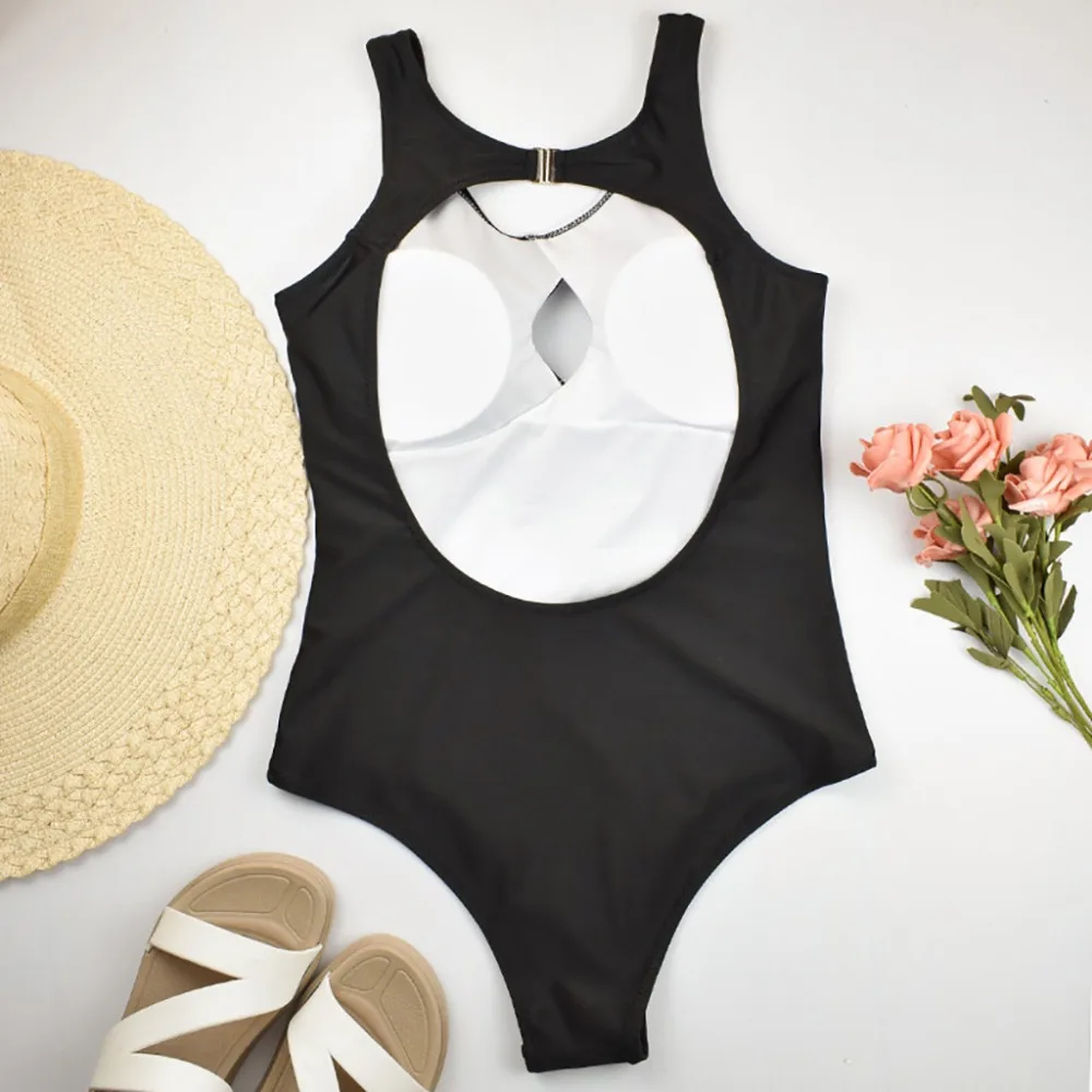 Женский бикини цельный купальник Пупс заполненный бюстгальтер купальники