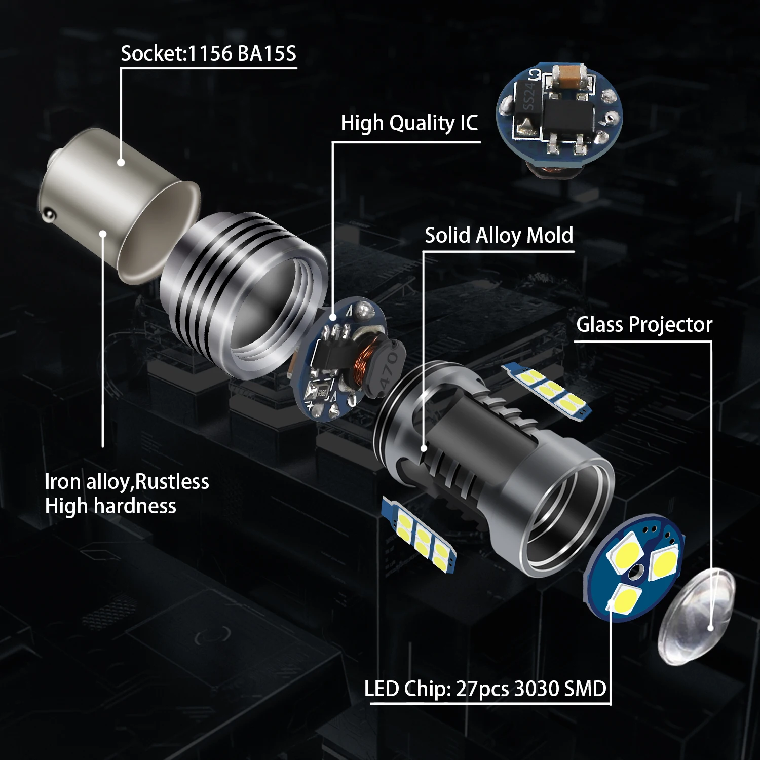 2 шт. Автомобильные светодиодные лампы для заднего и хода | Автомобили мотоциклы