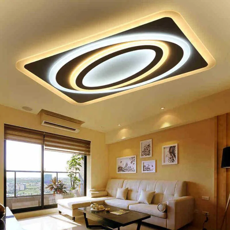 Тонкий светодиодный потолочный светильник 1 2 м прямоугольная лампа для гостиной