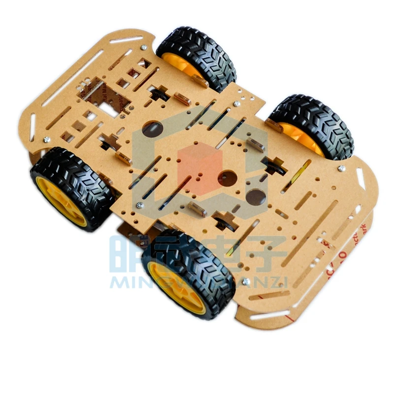 Новый 4WD робот умный автомобиль шасси наборы автомобиля с кодером скорости для