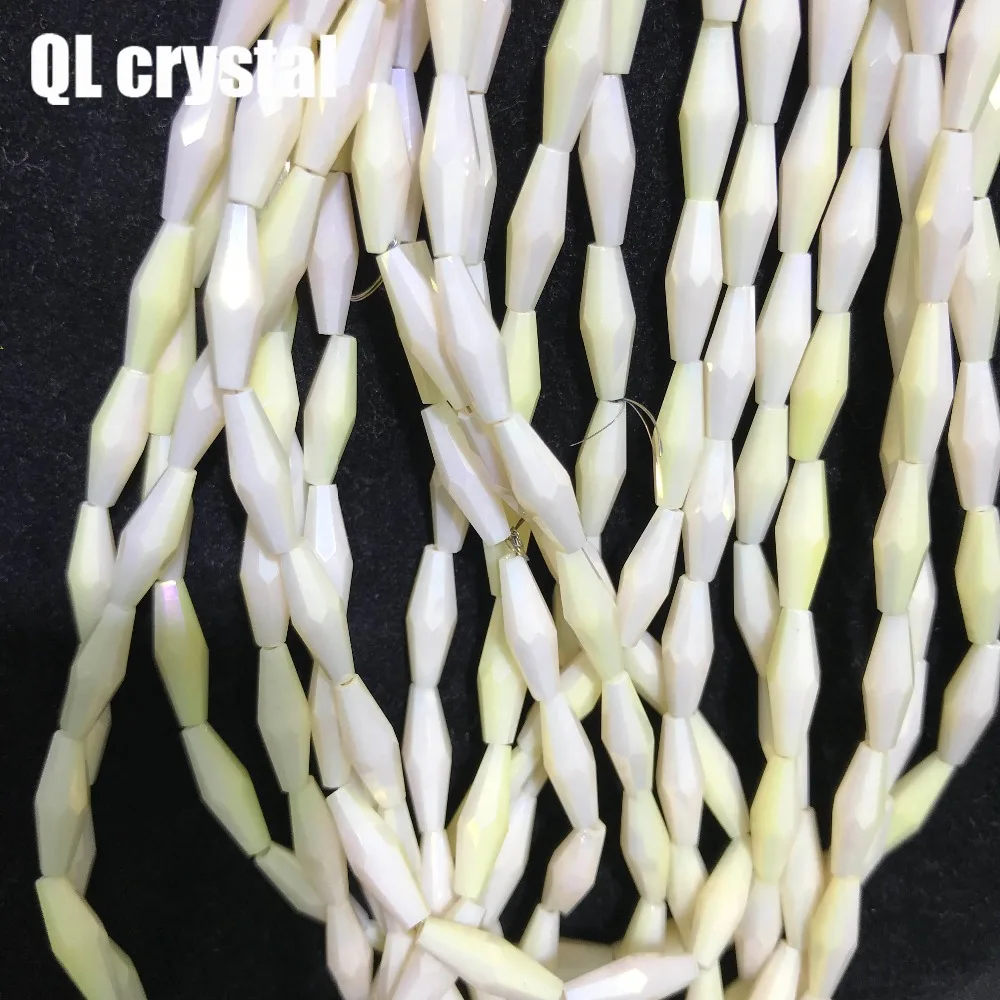 200pcs 6x12mm Bicone Austria Crystal beads Charm loose spacer Beads DIY Earrings necklace hadicraft bracelet jewelry | Дом и сад