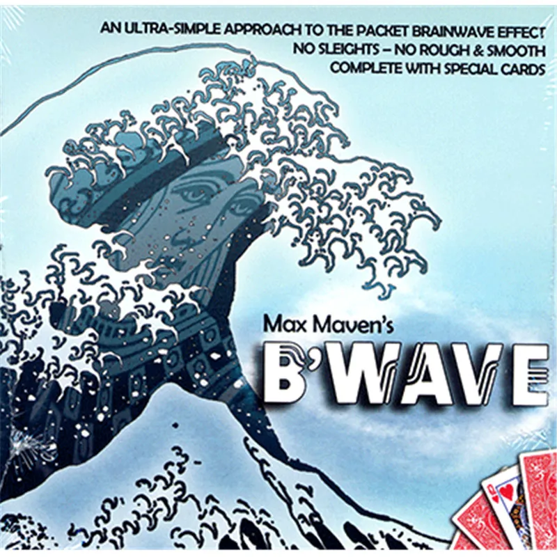 Карта B'Wave от Max Maven (Gimmicks + онлайн-инструкция) магический трюк макро иллюзий