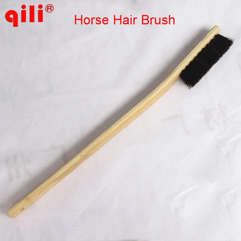 Щетка Hoursehair с кожаной щетиной щетка для полировки и автомобиля чистки из массива