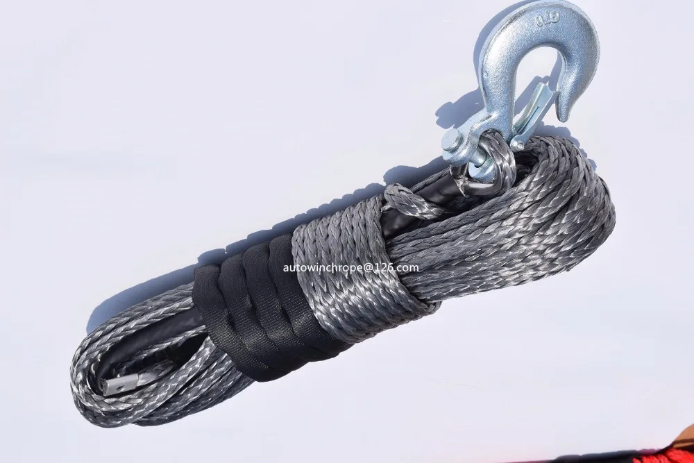 

Grey 10mm*30m Synthetic Winch Cable,ATV Winch Line,Winch Rope Extension,Off Road Rope