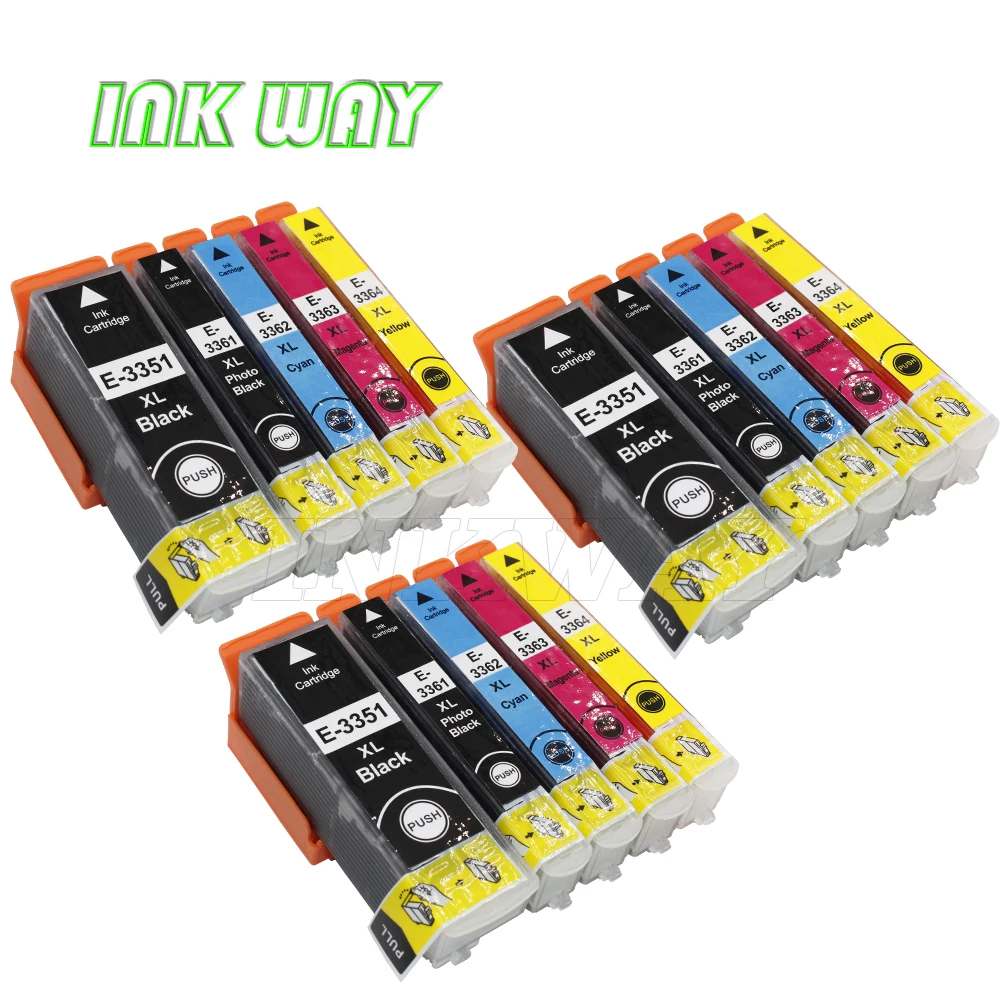 INK WAY 15PK 33XL High Capacity Compatible for Epson Expression Premium XP-830 XP-635 XP-900 XP-530 XP-630 XP-640 XP-540 XP-645 |