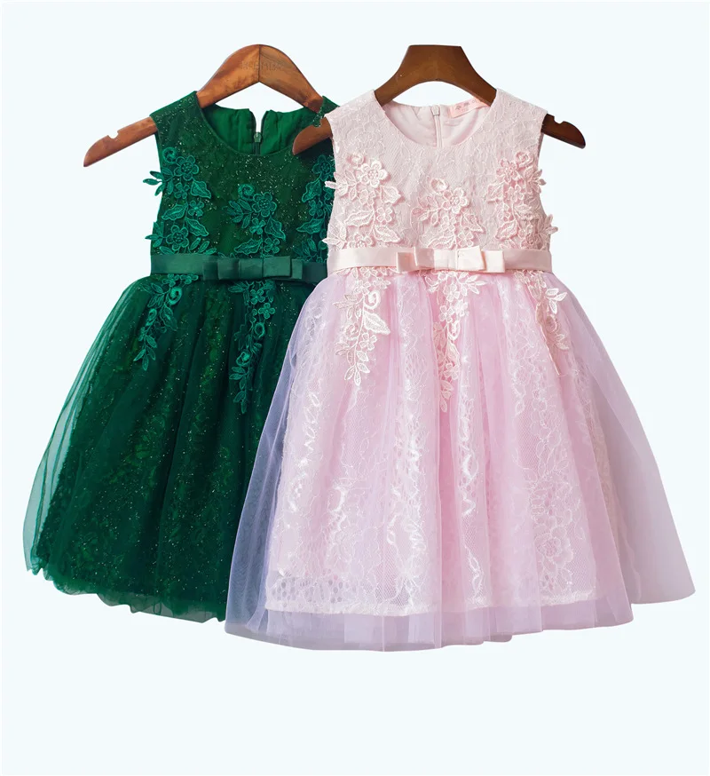 Girls Dresses 2018 New Summer Tutu Dress Kids Elegant Beautiful Mesh Lace Flower Big Ball Gown Vestido GDR392 | Детская одежда и
