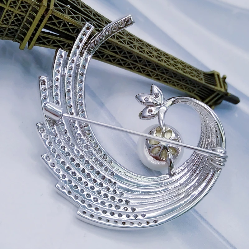 Имитация Перл Брошь Булавки для Для женщин с лацканами брошь Joias do Brasil Винтаж