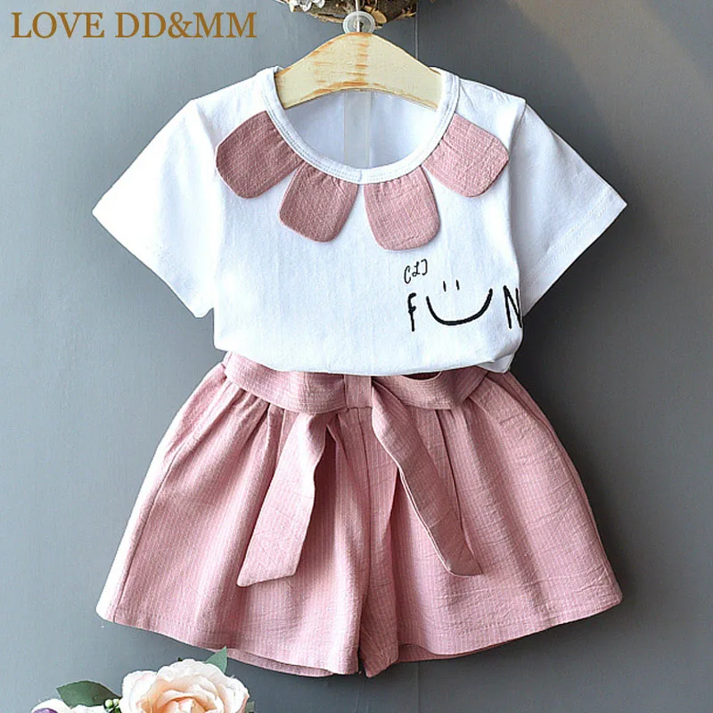 Комплекты для девочек LOVE DD & MM новая летняя детская одежда 2020 футболка с короткими