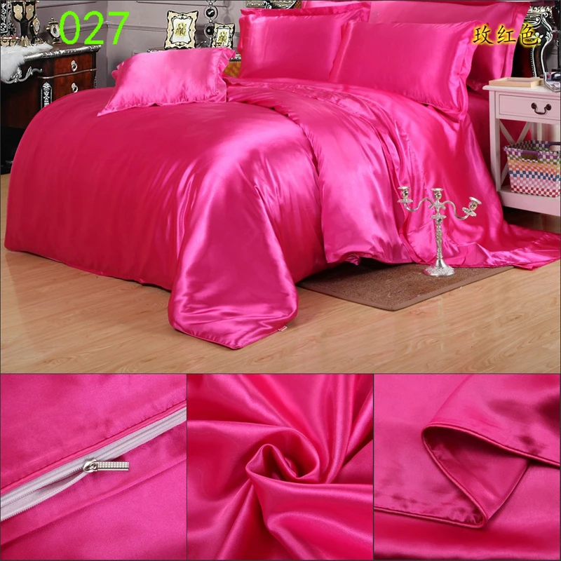 

Rose Red Tribute Silk Bed Duvet Cover Twin Full Queen King 150x200cm 200x230cm 220x240cm Quilt Cover Comforter Covers Bedding