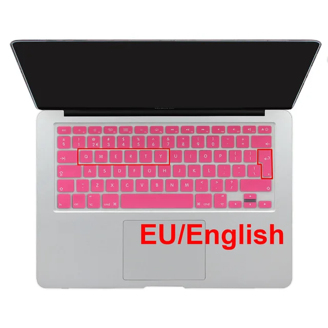 Евро макет Английский алфавит наклейки на клавиатуру для Macbook Pro 13 &quot15&quot 17 &quotAir