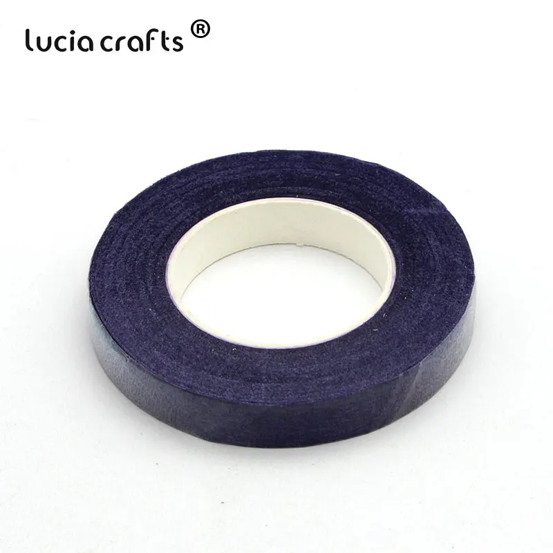 C7 Purple Распродажа! Lucia crafts Многоцветный Цветочный ствол обертывание флорист искусственная бумажная лента для цветов для флористов аксессуары DIY 1 шт. I1009 - Цвет: C7 Purple