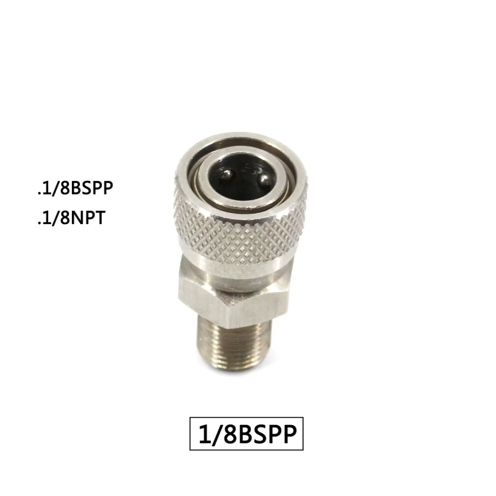 PCP Airforce Пейнтбол 1/8 BSPP 1/8NPT 8 мм наполнитель соска соединитель мужской Быстрый