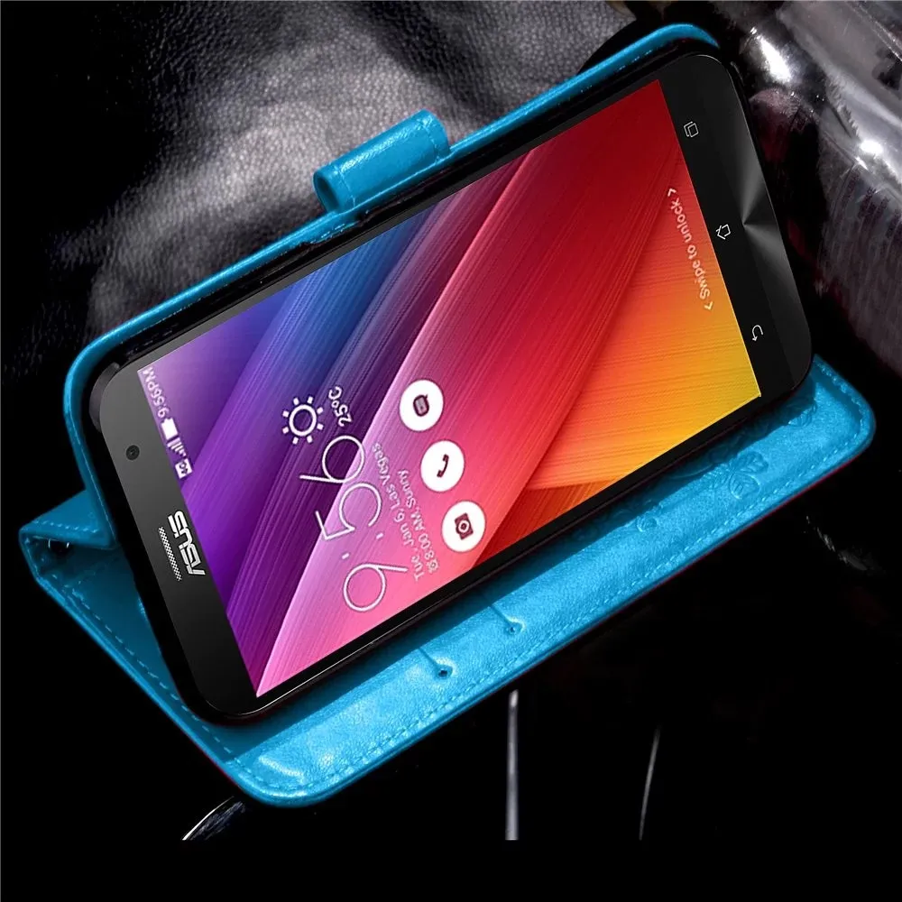 A17 Чехол-книжка из искусственной кожи с цветочным рисунком для Asus Zenfone 2 ZE551ML Z00AD Z00ADB Z00ADA 5,5"