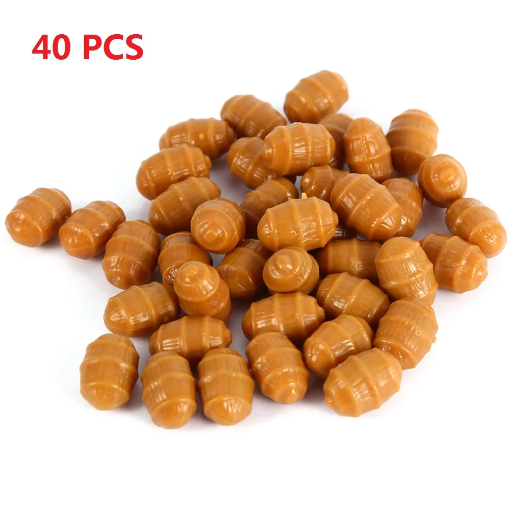 

40pcs S/L Tiger Nuts Fishing Lure Carp Fishing Soft Floating Baits Pop Up Terminal Tackle Artificial Fishing Lure Baits
