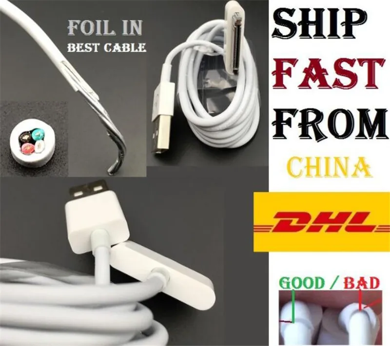 

USB-кабель для iPad, 30 контактов, 1 м, 3/4 шт./партия