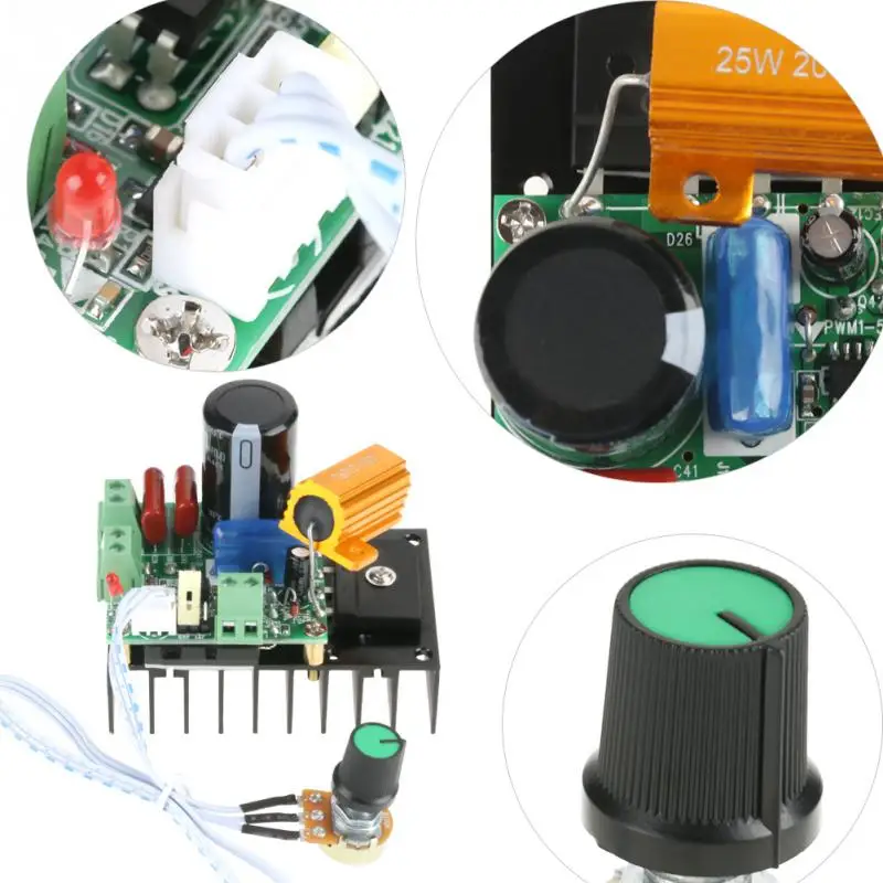 DM 1105S L12V 24В 48В 110В 400 Вт регулятор скорости двигателя щетка двигателя|Контроллер