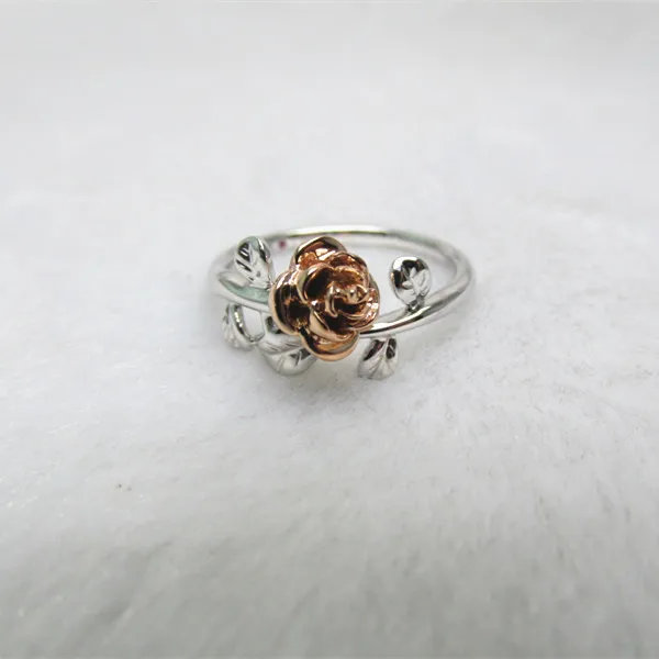 Однотонное 14K белое и розовое золото креозное кольцо ювелирные изделия