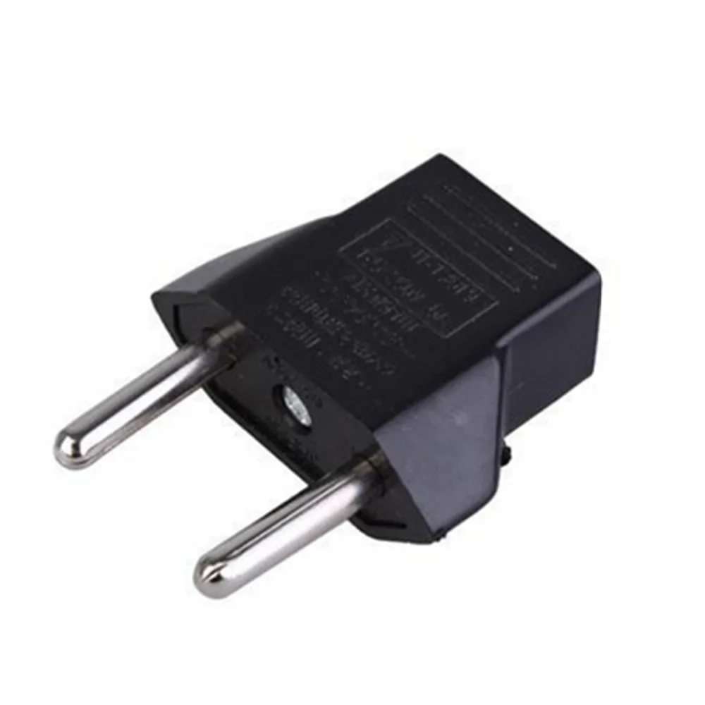Black Universal Travel Power Plug Adapter EU EURO to US USA Adaptor Converter AC Connector | Электроника