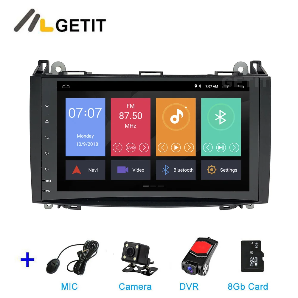 DSP MIC CAM DVR-SD " DSP Android 9 Автомобильный GPS Радио Стерео головное устройство для Mercedes Benz B200 A B Class W169 W245 Viano Vito W639 Sprinter W906 - Цвет: DSP MIC CAM DVR-SD